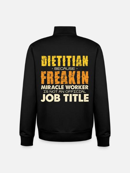 Diet Dietician Miracle Shirt - Unisex Organic Zip Sweatshirt by Stanley/Stella - black