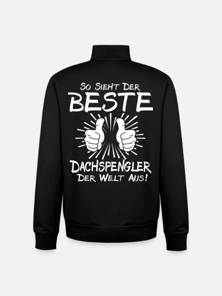 Best Roofer Plumber - Unisex Organic Zip Sweatshirt by Stanley/Stella - black