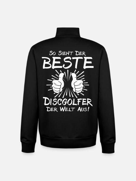 Bester Discgolfer - Unisex Organic Zip Sweatshirt von Stanley/Stella - Schwarz