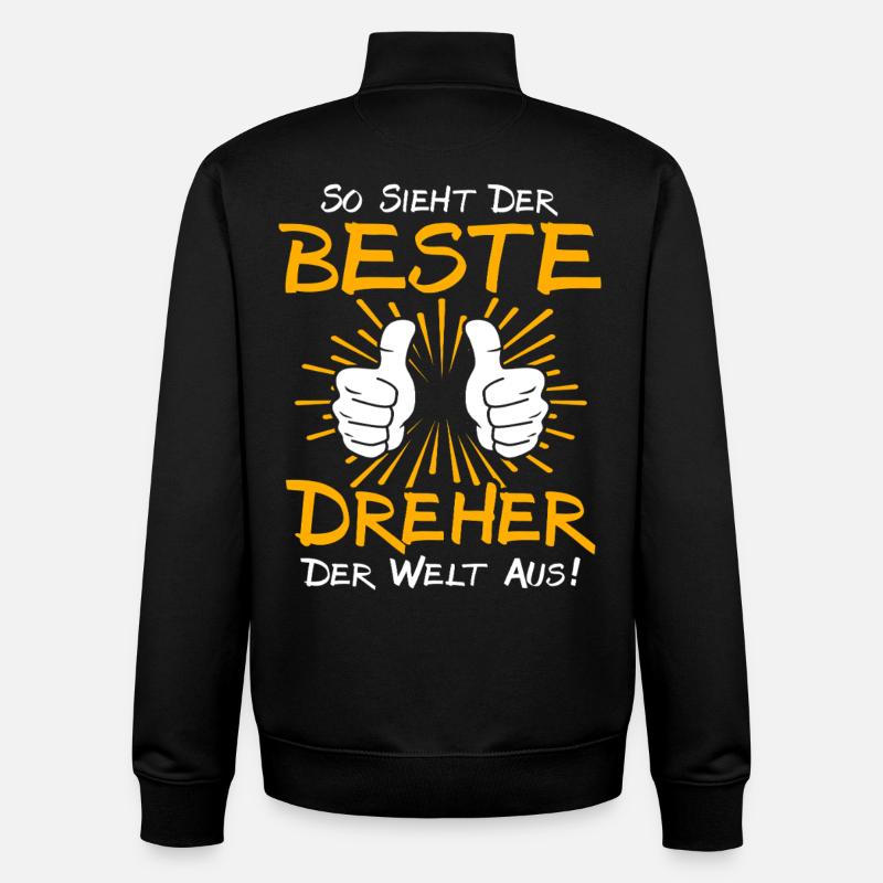 Dreher Geschenkidee - Unisex Organic Zip Sweatshirt von Stanley/Stella - Schwarz