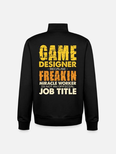 Game Designer Wunderwerker - Unisex Organic Zip Sweatshirt by Stanley/Stella - black
