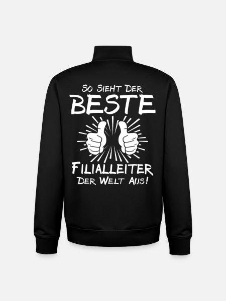 Best Store Manager - Unisex Organic Zip Sweatshirt by Stanley/Stella - black