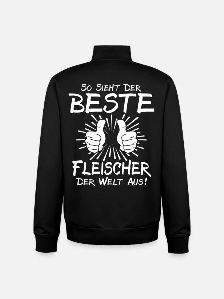 Best Butcher - Unisex Organic Zip Sweatshirt by Stanley/Stella - black
