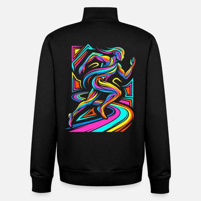 bishop - Unisex Organic Zip Sweatshirt by Stanley/Stella - black