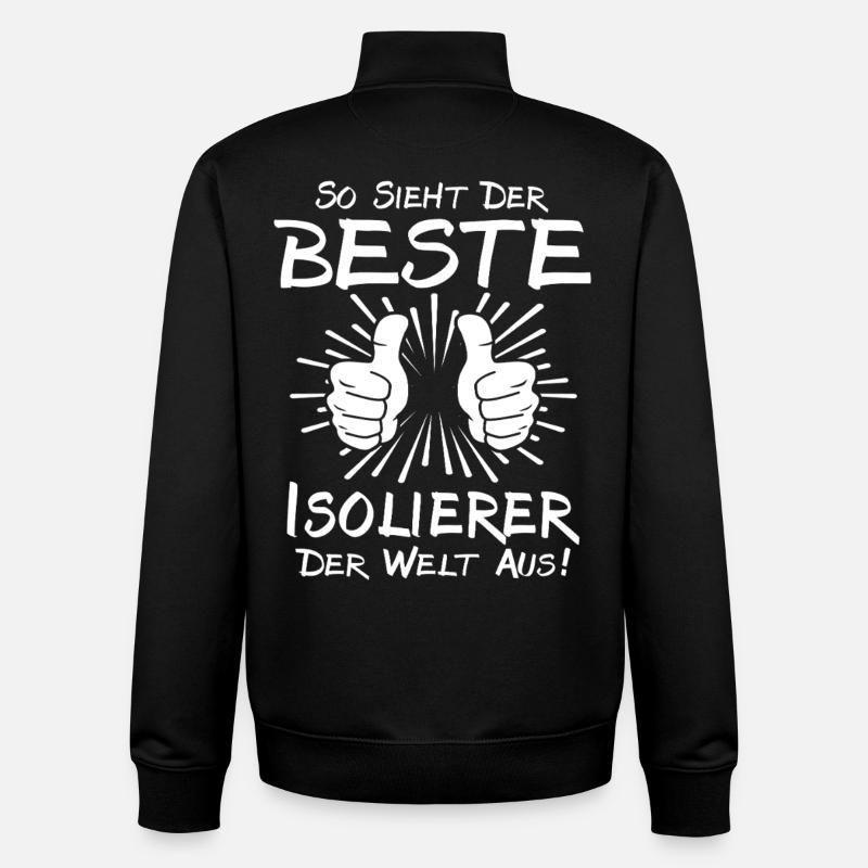 Best insulator - Unisex Organic Zip Sweatshirt by Stanley/Stella - black
