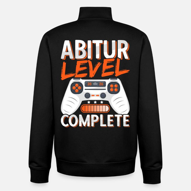 Abi 2026 Abitur Gymnasium Diplôme Abiturient - Sweat zippé unisexe en coton bio Stanley/Stella - noir