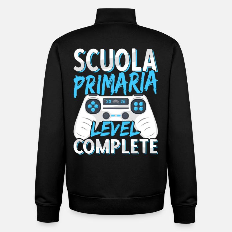 Diplôme d’École Primaire École Élémentaire 2026 - Sweat zippé unisexe en coton bio Stanley/Stella - noir