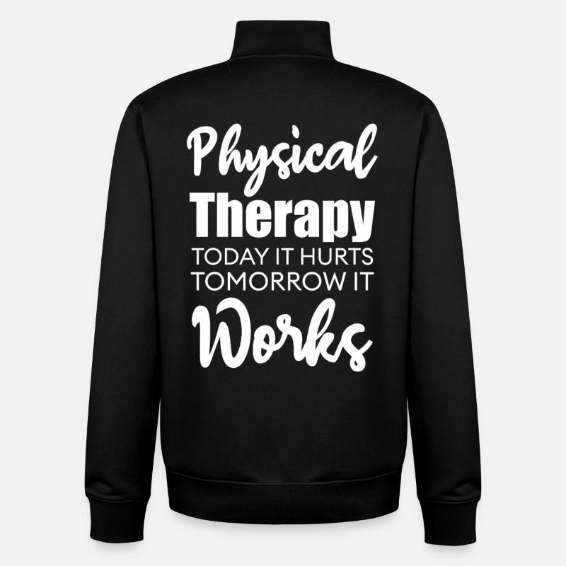 Physiotherapie Motivation Zitat - Unisex Organic Zip Sweatshirt von Stanley/Stella - Schwarz