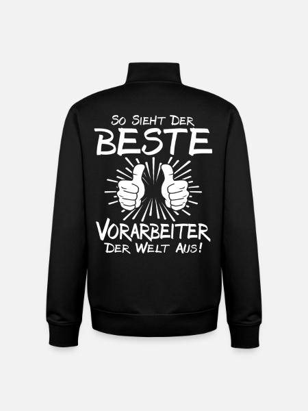Bester Vorarbeiter - Unisex Organic Zip Sweatshirt von Stanley/Stella - Schwarz