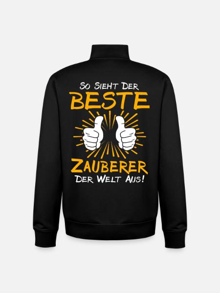 Wizard Gift Idea - Unisex Organic Zip Sweatshirt by Stanley/Stella - black