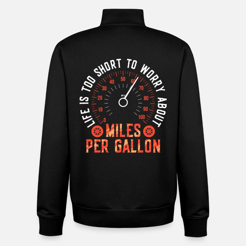 Oldtimer Sammler - Unisex Organic Zip Sweatshirt von Stanley/Stella - Schwarz