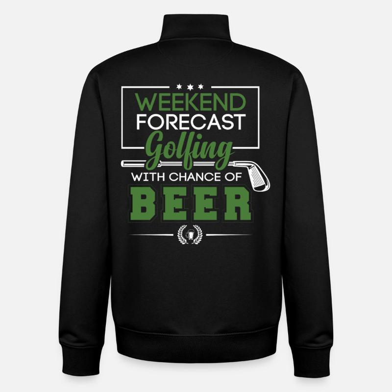 golfe - Sweat zippé unisexe en coton bio Stanley/Stella - noir