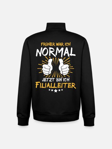 Branch Manager Spruch - Unisex Organic Zip Sweatshirt by Stanley/Stella - black