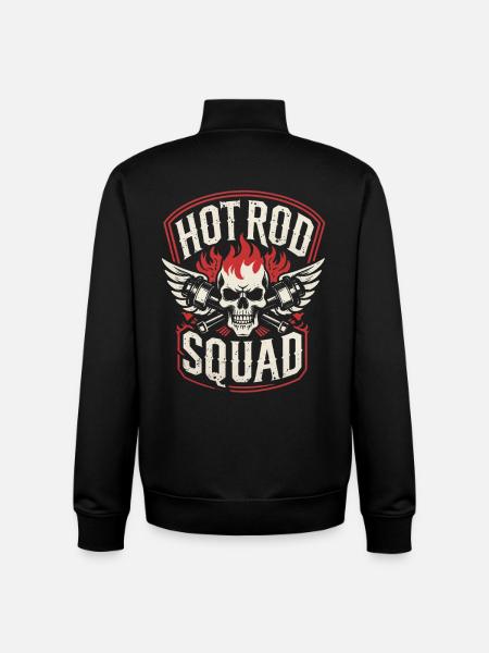 Oldtimer Sammler Hot Rod Squad - Unisex Organic Zip Sweatshirt von Stanley/Stella - Schwarz