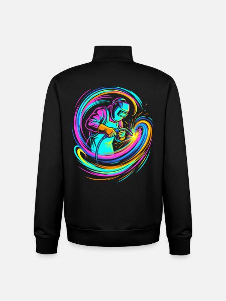 soudeur - Sweat zippé unisexe en coton bio Stanley/Stella - noir