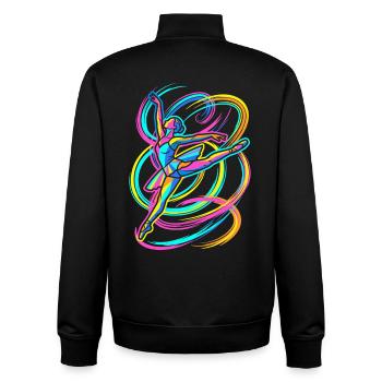 Ballerina Dance - Unisex Organic Zip Sweatshirt by Stanley/Stella - black - Back - AI Model Male 185 light (185cm)