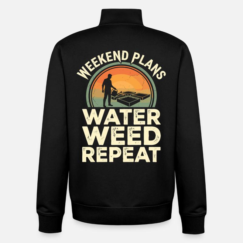 Weekend Plans Garten Humor - Unisex Organic Zip Sweatshirt von Stanley/Stella - Schwarz