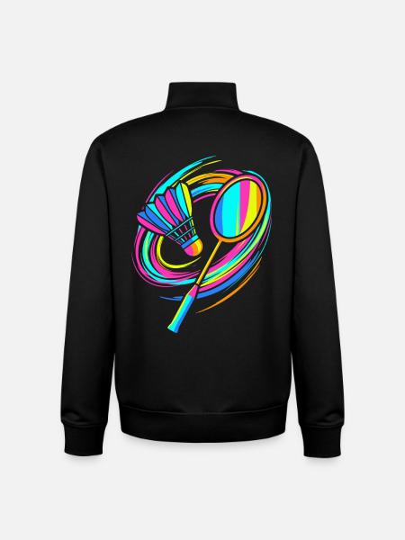 Badminton rackets - Unisex Organic Zip Sweatshirt by Stanley/Stella - black