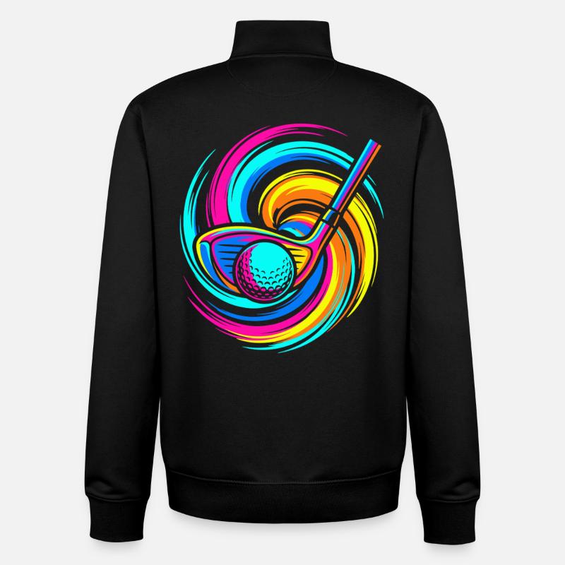 Golfschläger - Unisex Organic Zip Sweatshirt von Stanley/Stella - Schwarz