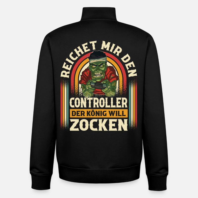 Gaming - Unisex Organic Zip Sweatshirt von Stanley/Stella - Schwarz