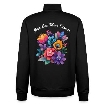 Just One More Flower Garden Flowers Gardener - Unisex Organic Zip Sweatshirt by Stanley/Stella - black - Back - AI Model Male 185 light (185cm)
