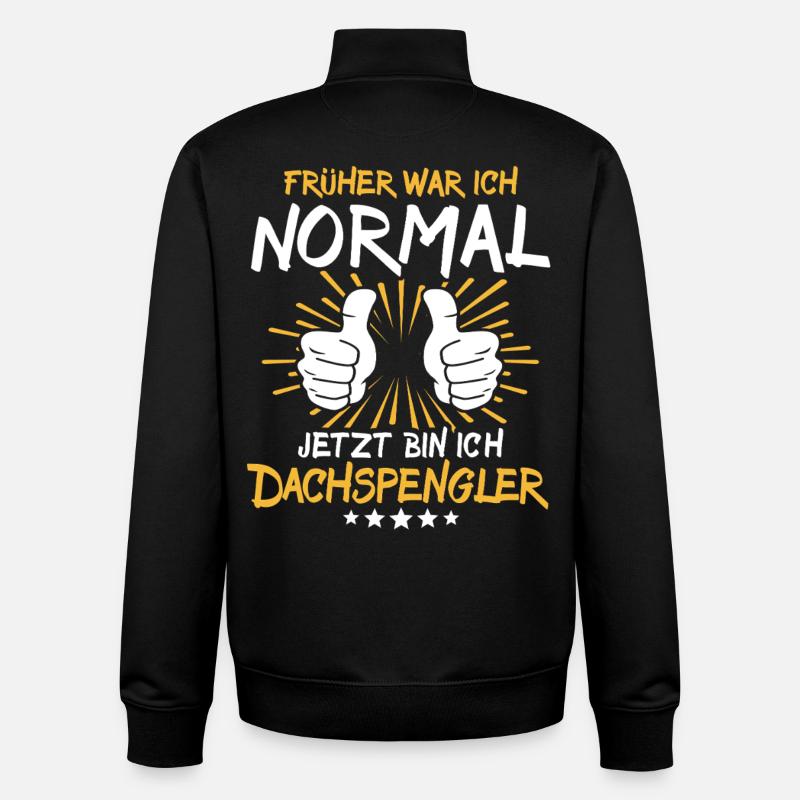 Dachspengler Spruch - Unisex Organic Zip Sweatshirt by Stanley/Stella - black