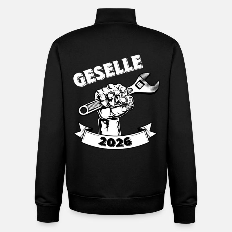 Geselle 2026 - Unisex Organic Zip Sweatshirt von Stanley/Stella - Schwarz