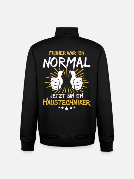 House technician Spruch - Unisex Organic Zip Sweatshirt by Stanley/Stella - black