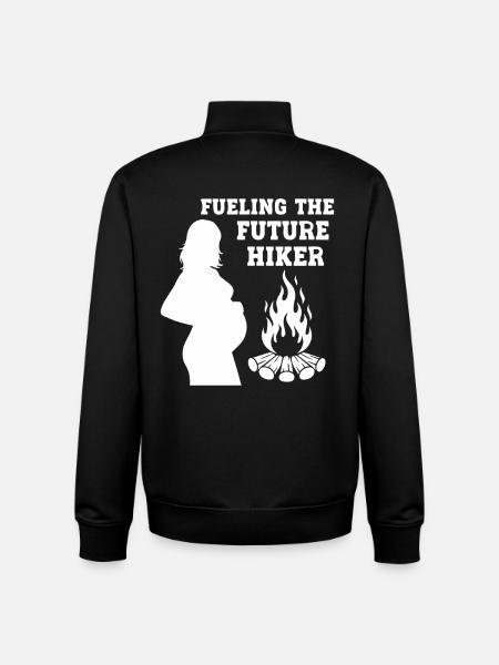 Fueling the Future Hiker - Unisex Organic Zip Sweatshirt by Stanley/Stella - black
