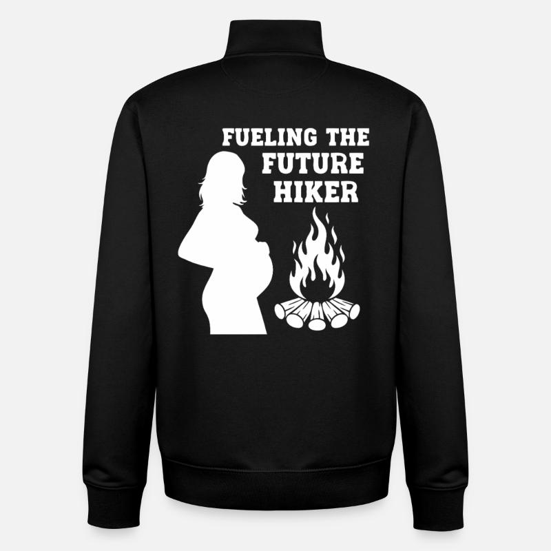 Fueling the Future Hiker - Unisex Organic Zip Sweatshirt by Stanley/Stella - black