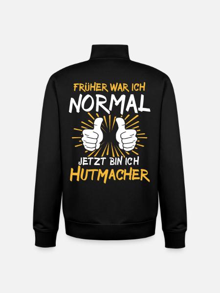 Hatter's Saying - Unisex Organic Zip Sweatshirt by Stanley/Stella - black