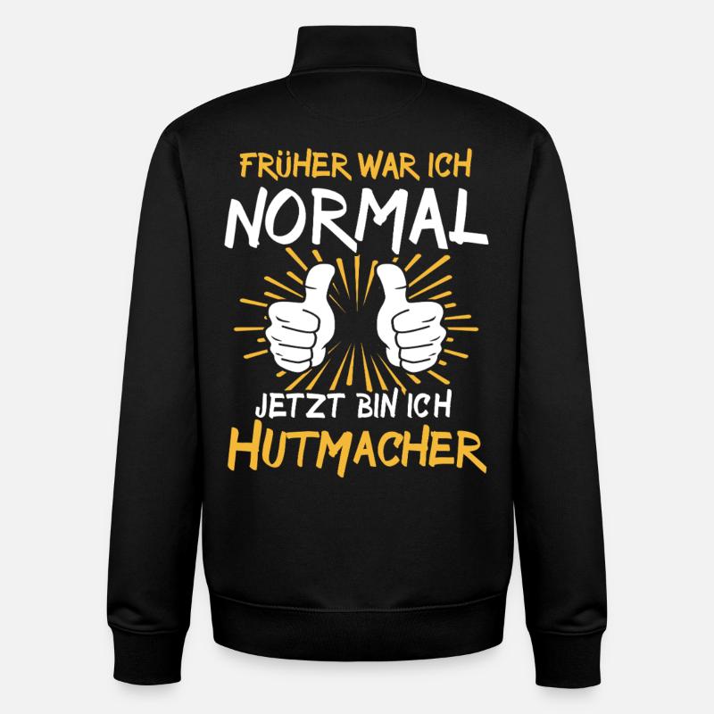 Hatter's Saying - Unisex Organic Zip Sweatshirt by Stanley/Stella - black