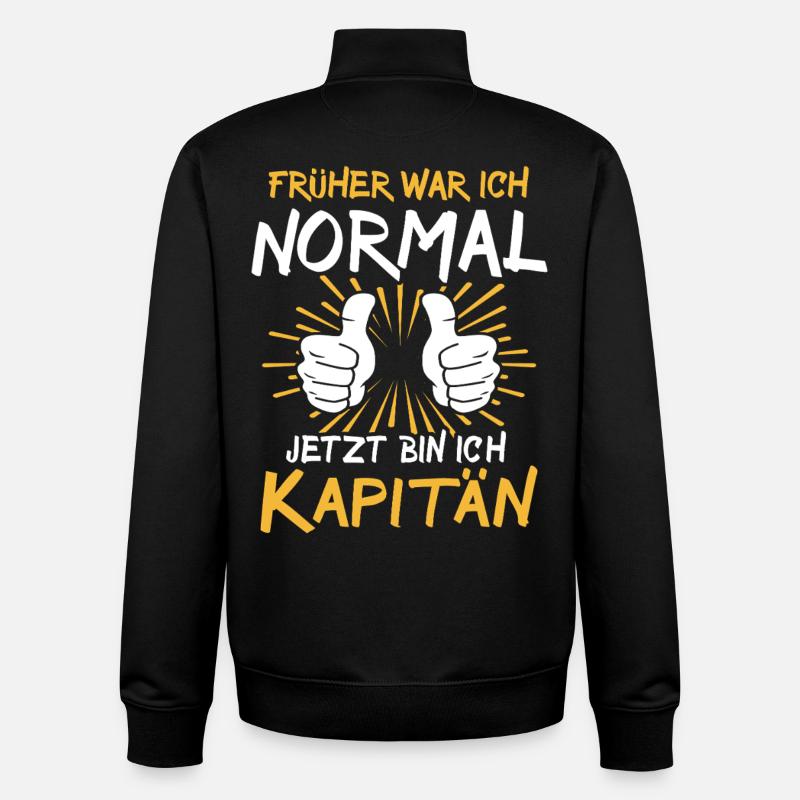 Captain Spruch - Unisex Organic Zip Sweatshirt by Stanley/Stella - black