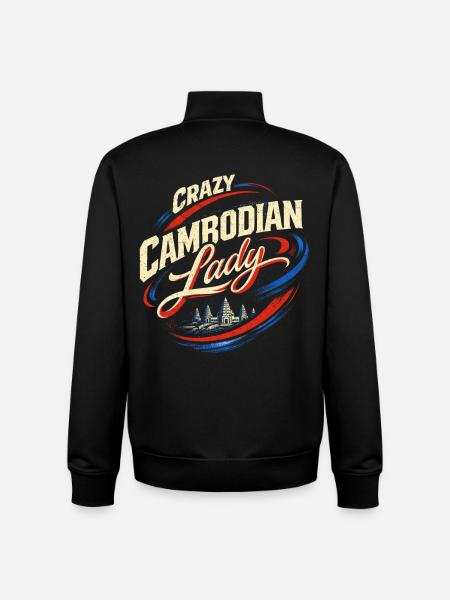 Cambodia Cambodians - Unisex Organic Zip Sweatshirt by Stanley/Stella - black
