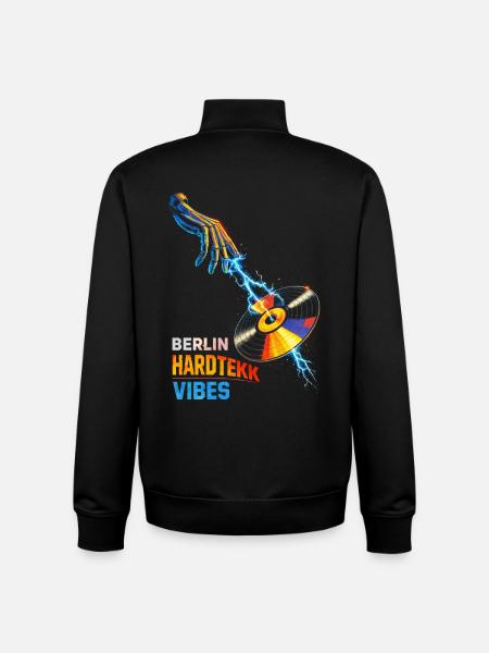 Berlin Hardtekk Tekke East Germany - Unisex Organic Zip Sweatshirt by Stanley/Stella - black