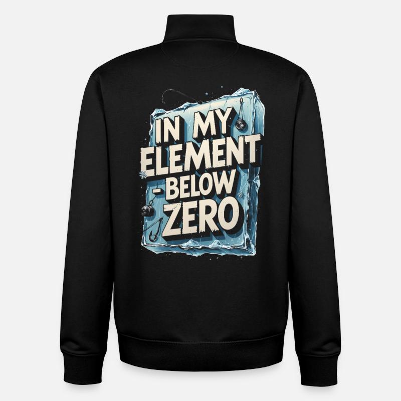 Eisangeln In My Element - Unisex Organic Zip Sweatshirt by Stanley/Stella - black