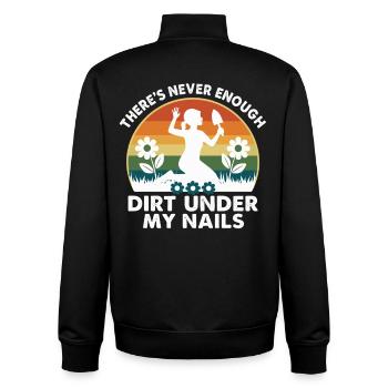 Gartenliebe Hobbygärtner - Unisex Organic Zip Sweatshirt von Stanley/Stella - Schwarz - Hinten - AI Model Male 185 light (185cm)