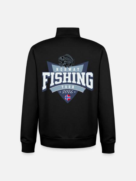 Norwegen Angeltour 2026 - Unisex Organic Zip Sweatshirt von Stanley/Stella - Schwarz