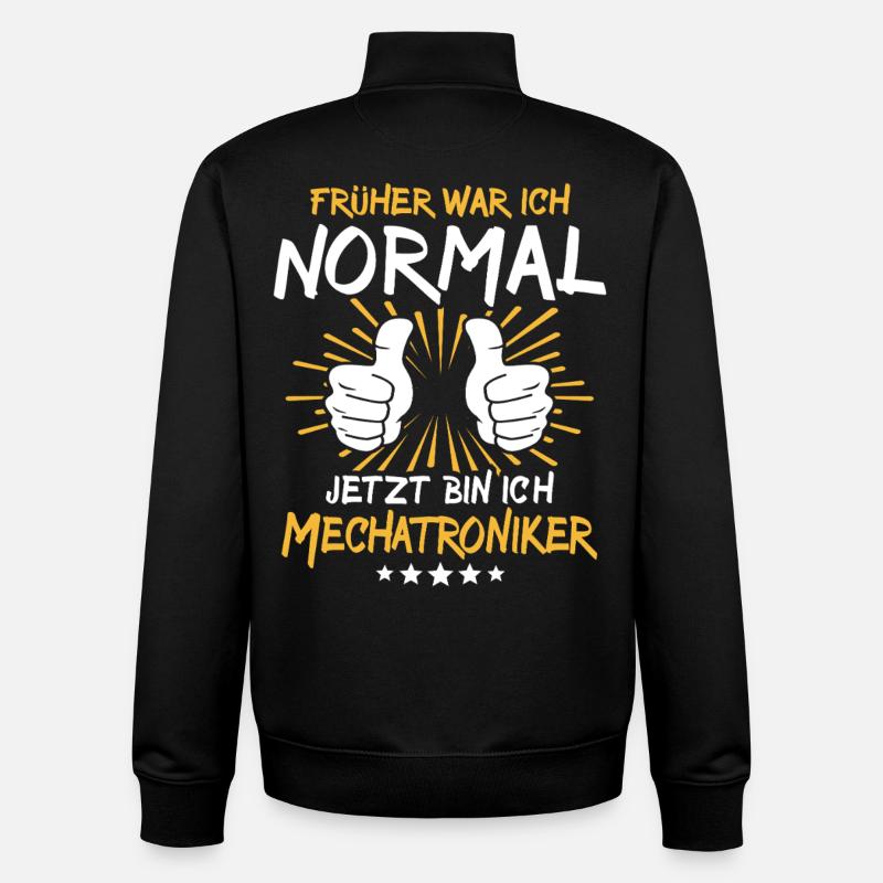 Mechatroniker Spruch - Unisex Organic Zip Sweatshirt von Stanley/Stella - Schwarz