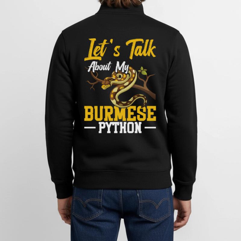Burmesischer Python-Besitzer Schlangenterrarium Hide Python Unisex Organic Zip Sweatshirt von Stanley/Stella