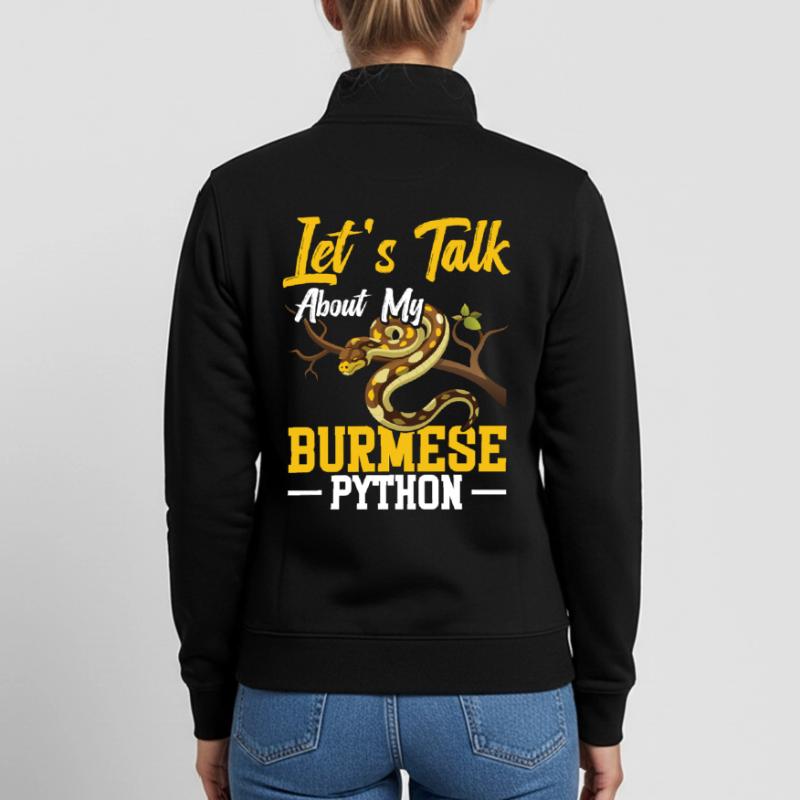 Burmesischer Python-Besitzer Schlangenterrarium Hide Python Unisex Organic Zip Sweatshirt von Stanley/Stella