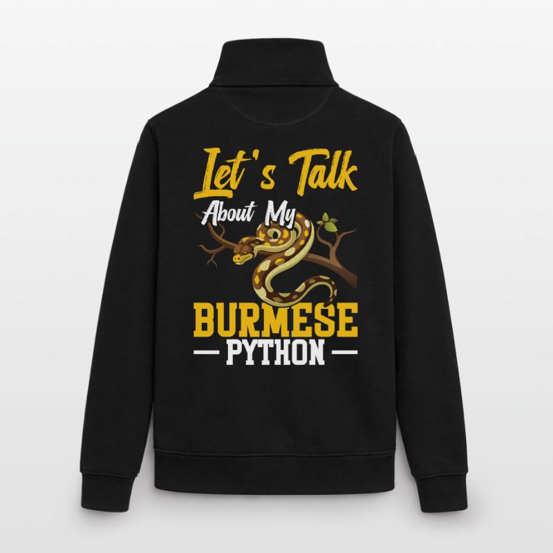 Burmesischer Python-Besitzer Schlangenterrarium Hide Python Unisex Organic Zip Sweatshirt von Stanley/Stella