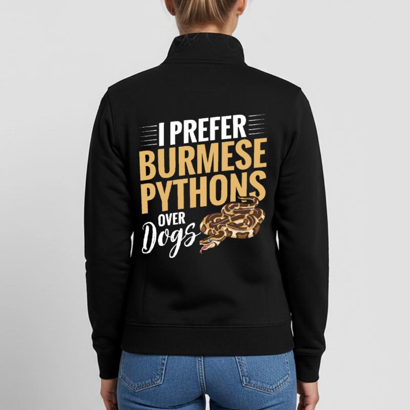 Python birman Stuff Reptile Foos Propriétaire de serpent Sweat zippé unisexe en coton bio Stanley/Stella