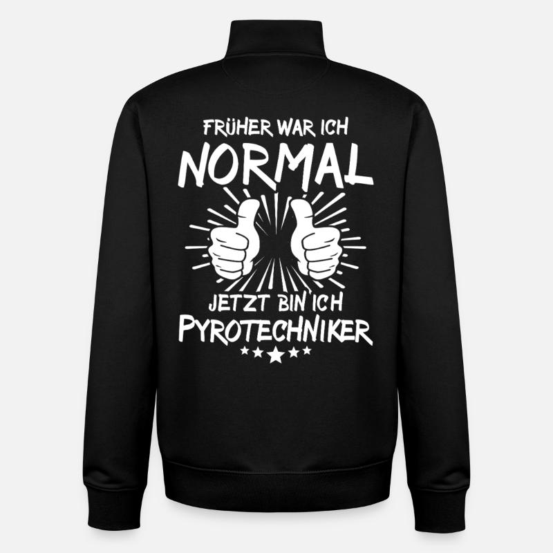 pyrotechnician - Unisex Organic Zip Sweatshirt by Stanley/Stella - black