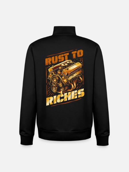 Auto Restauration Rust To Riches - Unisex Organic Zip Sweatshirt by Stanley/Stella - black