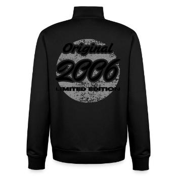 20e anniversaire 2006 cadeau pour hommes et femmes - Sweat zippé unisexe en coton bio Stanley/Stella - noir - Dos - AI Model Male 185 light (185cm)