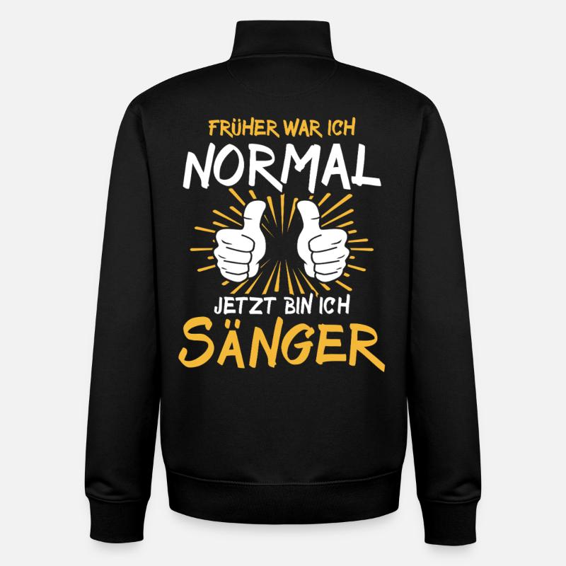 Singer Saying - Unisex Organic Zip Sweatshirt by Stanley/Stella - black