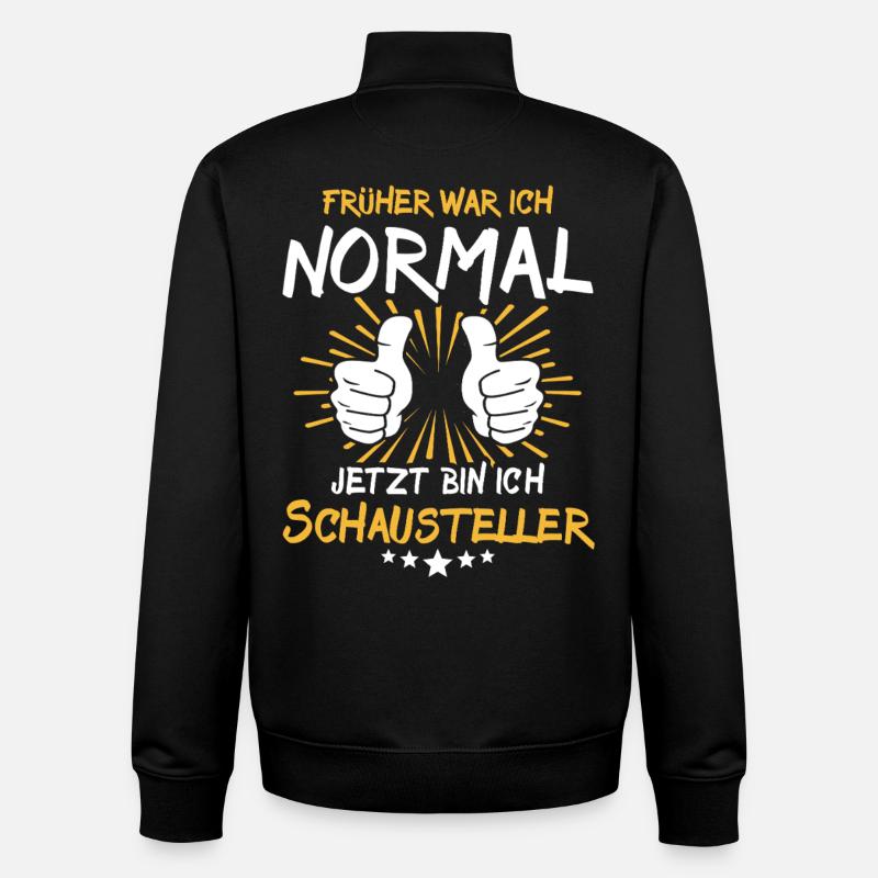 Diction du showman - Sweat zippé unisexe en coton bio Stanley/Stella - noir