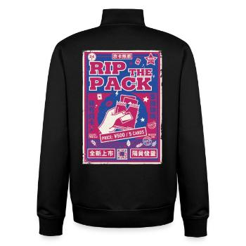 Rip The Pack Sammelkarten-Booster-Pack Legendär - Unisex Organic Zip Sweatshirt von Stanley/Stella - Schwarz - Hinten - AI Model Male 185 light (185cm)