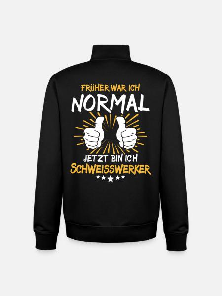 Welding Worker Saying - Unisex Organic Zip Sweatshirt by Stanley/Stella - black